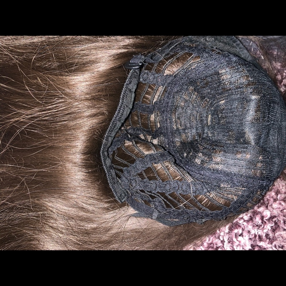 Brown wig with bangs